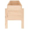 vidaXL Plantenbak verhoogd 101x30x38 cm massief grenenhout