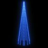 vidaXL Vlaggenmast kerstboom 310 LED's blauw 300 cm