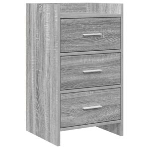 vidaXL Nachtkastjes Grijs Sonoma 40 x 36 x 70 cm Bewerkt hout