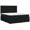vidaXL Boxspringbed met matras met hoofdeinde Zwart 140 x 190 cm Stof
