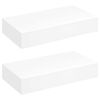 vidaXL Wandplanken zwevend met lades 2 st 48 cm wit