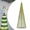 vidaXL LED-kerstboom 688 LEDs kleurrijk 300 cm