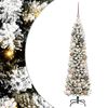 vidaXL Kunstkerstboom Wit 120 cm PVC en Metaal en Plastic