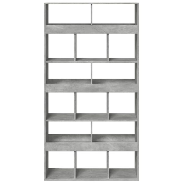 vidaXL Boekenkast 100x33x187,5 cm bewerkt hout betongrijs