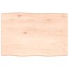 vidaXL Tafelblad natuurlijke rand 60x40x2 cm massief eikenhout