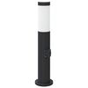 vidaXL Bolderarmatuur met stopcontact 50 cm RVS IP44