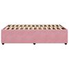vidaXL Bedframe zonder matras 120x190 cm fluweel roze