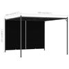 vidaXL Pergola met uittrekbaar dak 3x3 m antraciet