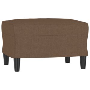 vidaXL Voetenbank 60x50x41 cm stof bruin
