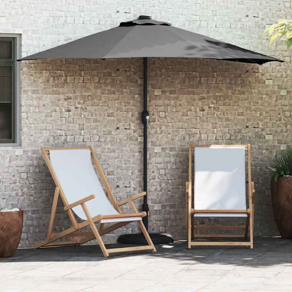 vidaXL Tuinparasol Antraciet 294 x 150 x 224 cm Polyester en staal