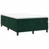 vidaXL Boxspring bed 120x200 cm fluweel donkergroen