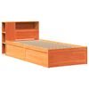 vidaXL Bedframe zonder matras massief grenenhout wasbruin 100x200 cm