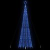 vidaXL LED-kerstboom met spikes 1534 LEDs 500 cm blauw