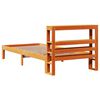 vidaXL Bedframe zonder matras massief grenenhout wasbruin 100x200 cm