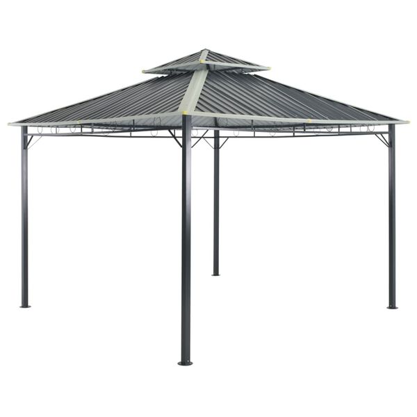 vidaXL Paviljoen 295x295x265 cm grijs