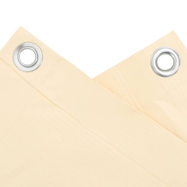 vidaXL Balkonscherm 1000x120 cm PVC cr&egrave;mekleurig