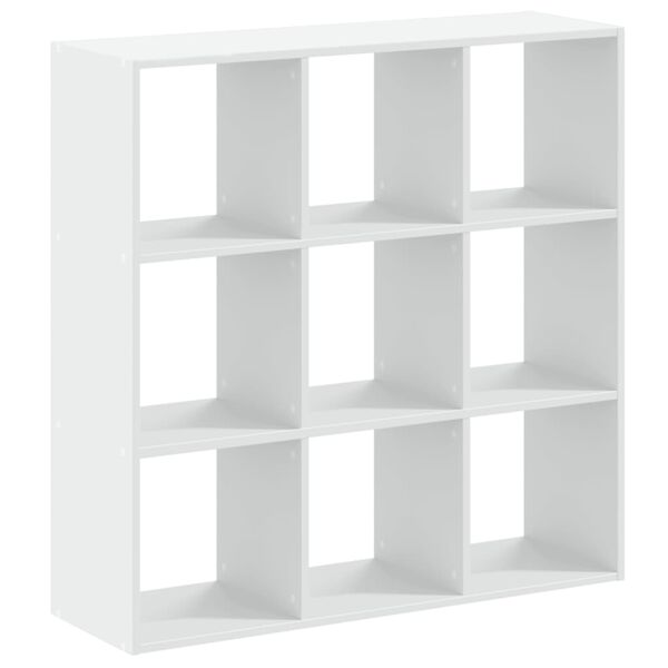 vidaXL Boekenkast 102x32x102 cm bewerkt hout wit