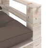 vidaXL 5-delige Loungeset met kussens pallet grenenhout