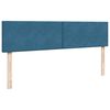 vidaXL Ottoman bed met matrassen en LED's 160x200cm fluweel