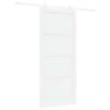 vidaXL Schuifdeur 93 x 211 cm Bewerkt hout Wit