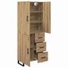 vidaXL Hoge kast met lade 2 pcs Artisan Eiken 69,5 x 34 x 180 cm
