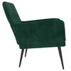 vidaXL Fauteuil 62x79x79 cm fluweel donkergroen