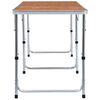 vidaXL Campingtafel inklapbaar 180x60 cm aluminium