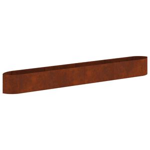 vidaXL Verhoogd Tuinbed Cortenstaal 380 x 40 x 40 cm Staal