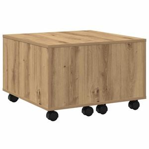 vidaXL Salontafel 60x60x38 cm bewerkt hout artisanaal eikenkleurig