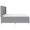 vidaXL Boxspringbed met matras Lichtgrijs 200 x 200 cm Stof