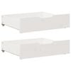 vidaXL Bedlades 2 st 75x55x17 cm massief grenenhout wit