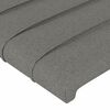 vidaXL Bedframe zonder matras stof donkergrijs 160x200 cm