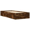 vidaXL Bedframe zonder matras hout gerookt eikenkleurig 100x200 cm