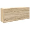 vidaXL Badkamerwandkast 100x25x40 cm bewerkt hout sonoma eikenkleurig