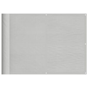 vidaXL Balkonscherm 75x800 cm 100% oxford polyester lichtgrijs
