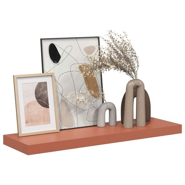 vidaXL Wandplank Wandgemonteerd Rood 90 x 23,5 x 4 cm Bewerkt hout