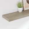 vidaXL Wandschappen zwevend 2 st 80x23,5x3,8 cm MDF eikenkleurig