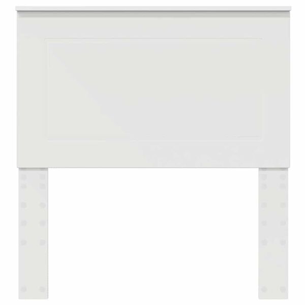 vidaXL Hoofdbord met hoofdeinde Wit 90 cm Bewerkt hout
