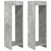 vidaXL Plantenstandaard met plank 2 pcs Beton Grijs 30 x 30 x 100 cm