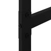 vidaXL Haardhoutrek 100x30x209 cm staal zwart