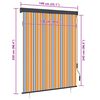 vidaXL Rolgordijn voor buiten 140x250 cm geel en blauw