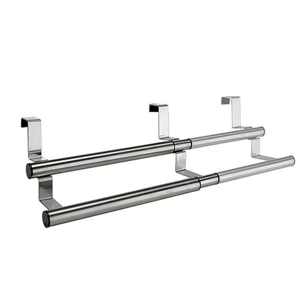 HI Theedoekhouder uitschuifbaar zilverkleurig