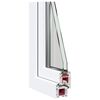 Kelderraam RISOR Wit 50 x 50 cm PVC en glas