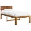 vidaXL Eenpersoonsbed met hoofdbord ROSTOCK Naturel 90 x 190 cm