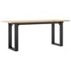 vidaXL Salontafel O-frame 110x40x45 cm massief grenenhout en staal