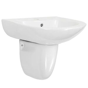 vidaXL Wasbak Wit 52 x 45 x 49 cm Geglazuurd Keramiek
