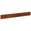 vidaXL Gazonrand 10 st 100 x 12 cm Staal Roestkleurig