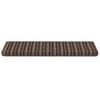 vidaXL Zelfklevende Trapmatten Gestreept 15 pcs Bruin 65 x 21 x 4 cm