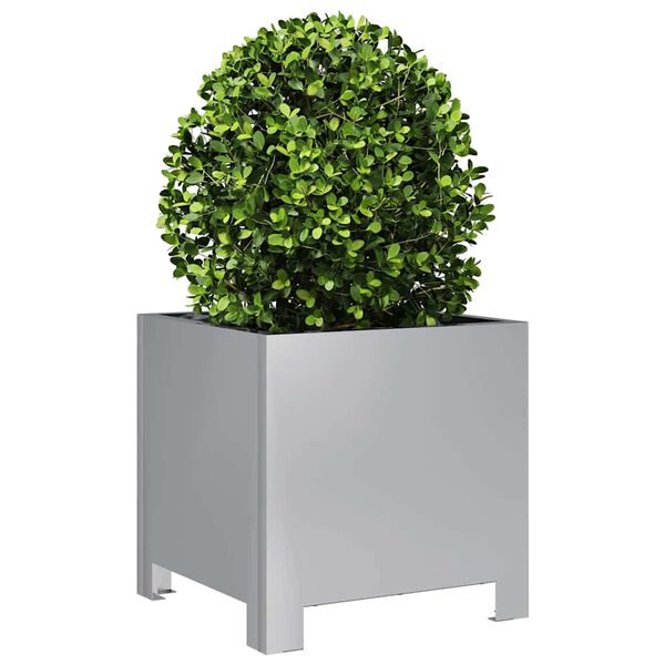 vidaXL Plantenbakken 2 st 30x30x30 cm gegalvaniseerd staal