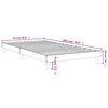vidaXL Bedframe zonder matras hout gerookt eikenkleurig 90x200 cm